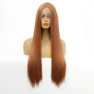 National Style Long Curly Wig for Ladies – Semi-Mechanical Domestic Silk, Multiple Lengths