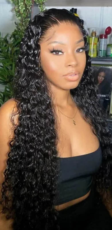 Hair 9A/10A12A Curly 6x6 HD Closure With 3 Deep Curly Bundles