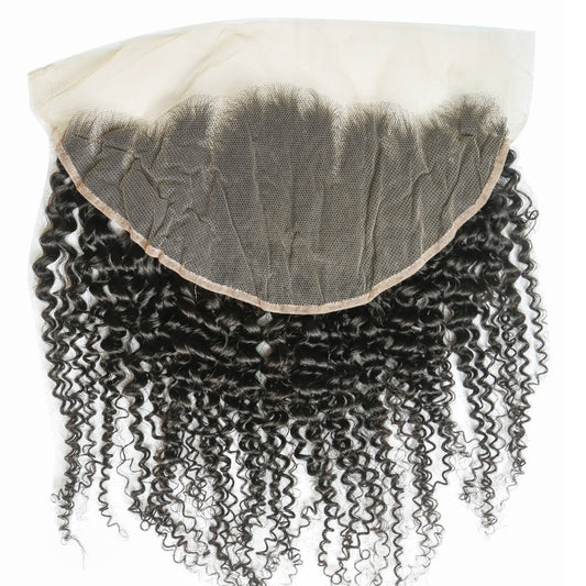 Hair 13x6 Transparent Lace Frontal Kinky Curly Small Knots Preplucked Hairline