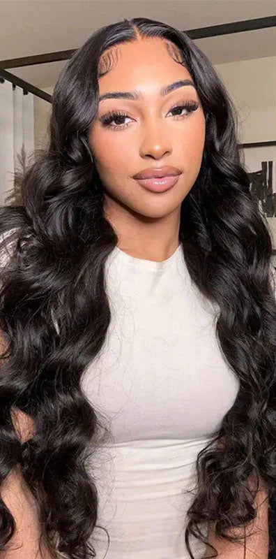 Hair 9A/10A/12A Loose Wave Human Hair 3 Bundles with 13x4 Lace Frontal