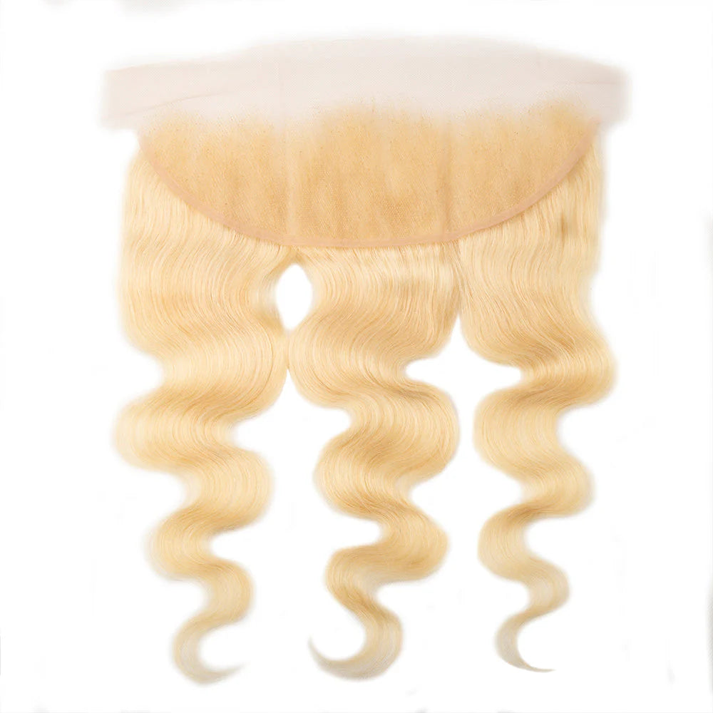 Hair #613 Blonde 13x4 Transparent Lace Frontal Body Wave