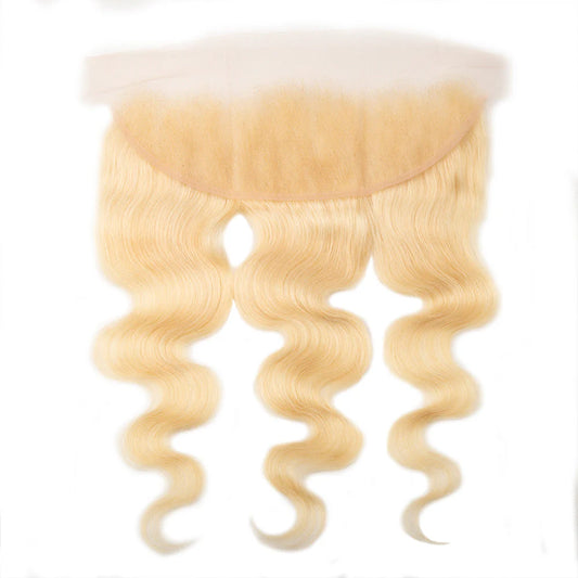 Hair #613 Blonde 13x4 Transparent Lace Frontal Body Wave