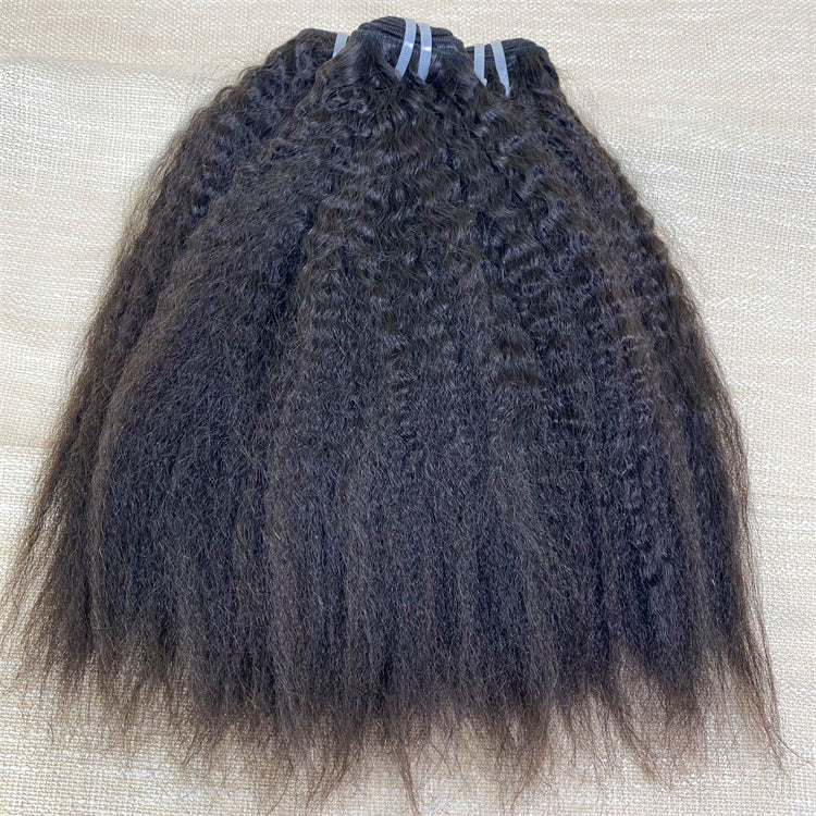 Raw Hair Kinky Straight Vietnam Human Hair Bundles From Single Donor