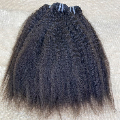 Raw Hair Kinky Straight Vietnam Human Hair Bundles From Single Donor