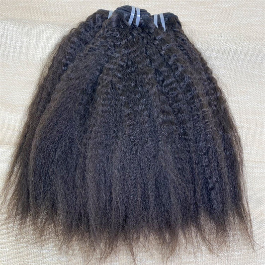 Raw Hair Kinky Straight Vietnam Human Hair Bundles From Single Donor
