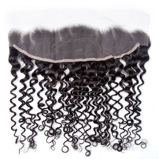 Hair 13x4 Transparent Lace Frontal Curly Small Knots Preplucked Hairline