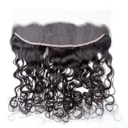 Hair 13x4 Transparent Lace Frontal Water Wave Small Knots Preplucked Hairline