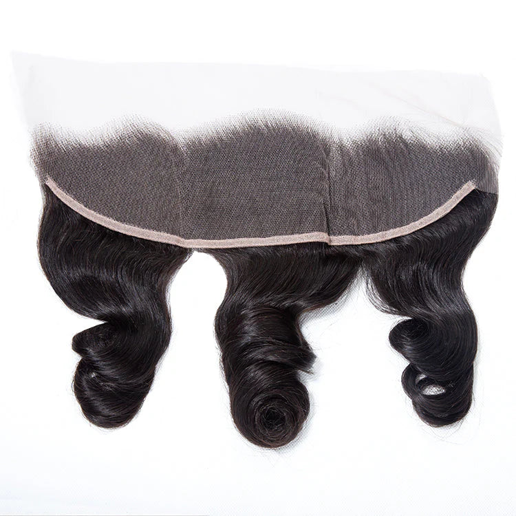 Hair 13x4 Transparent Lace Frontal Loose Wave Small Knots Preplucked Hairline