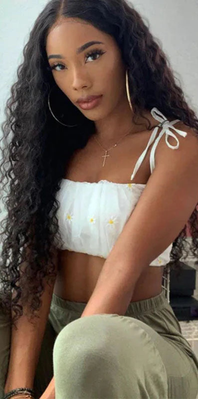 Hair 9A/10A/12A Jerry Curl 3 Bundles with 13x6 Frontal