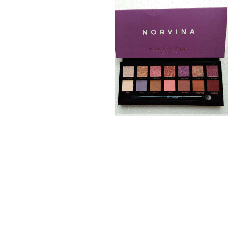 14-Color Eye Shadow Palette – Flannel Series for Vibrant and Velvet Looks