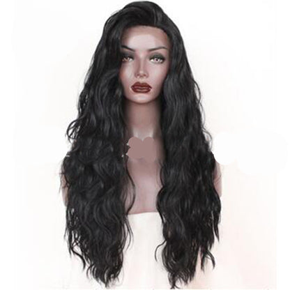 Premium 24-Inch High-Density Wig – 150%-200% Korean High-Temperature Silk for Realistic Doll Hair Look
