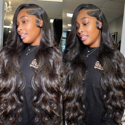 Hair 9A/10A12A Body Wave 3 Bundles with 5x5 Lace Closure Human Hair Bundles and Lace Closure