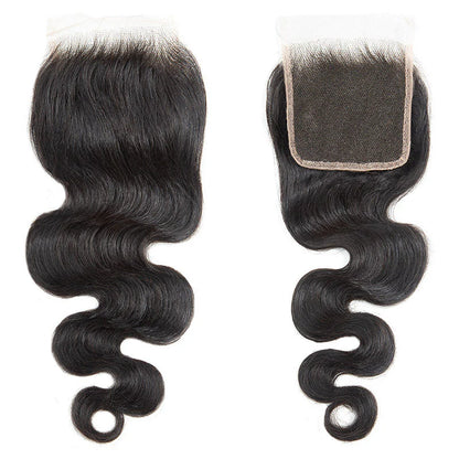 Hair 4x4 HD Lace Cloure Body Wave Small Knots Free Part