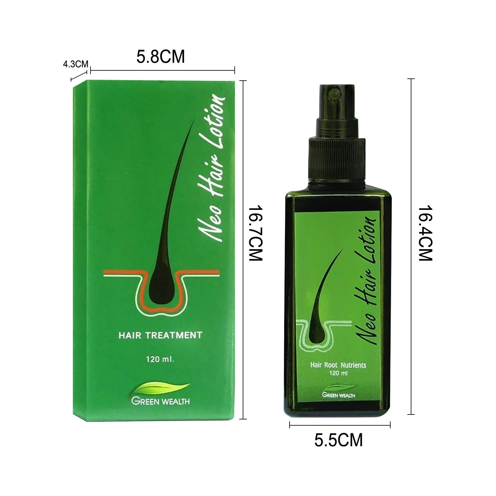 Neo Hair Lotion Serum Spray - Natural Anti-Hair Loss Formula, 120ml