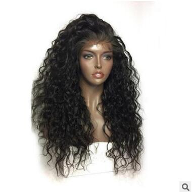 Domestic Silk Long Curly Hair Wig – Natural Waves in Sizes 14" to 26"