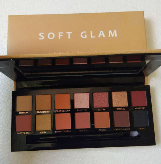14-Color Eye Shadow Palette – Flannel Series for Vibrant and Velvet Looks