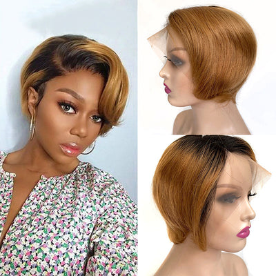 Reality Wig T-Shaped Transparent Lace Front | Hand-Woven European & American Style Synthetic Hair