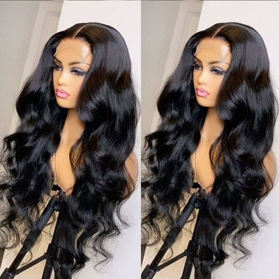 Body Wave Lace Front Wig – Pre-Plucked, Heat-Resistant Synthetic Hair