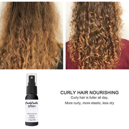 Curly Hair Styling Mist - Hydrating Curl Enhancer for Defined, Luscious Locks