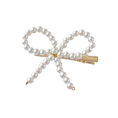 Handmade Pearl Barrettes for Women – Elegant Pearl BB Clips, Bobby Pins & Duckbill Clips