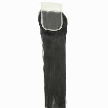 Hair 4x4 Transparent Lace Cloure Straight Small Knots 100% Human Hair
