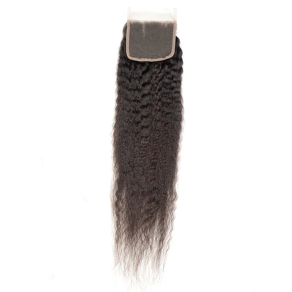 Hair 4x4 Transparent Lace Cloure Kinky Straight