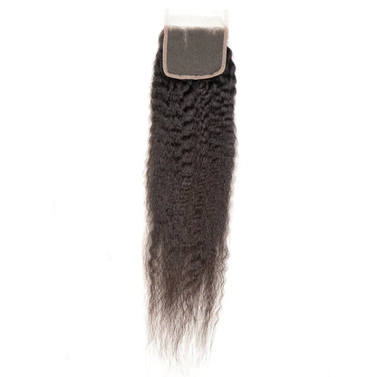 Hair 4x4 Transparent Lace Cloure Kinky Straight