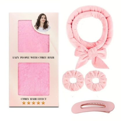 Heatless Hair Curlers – Soft Cloth Curling Iron Sets for Effortless Waves