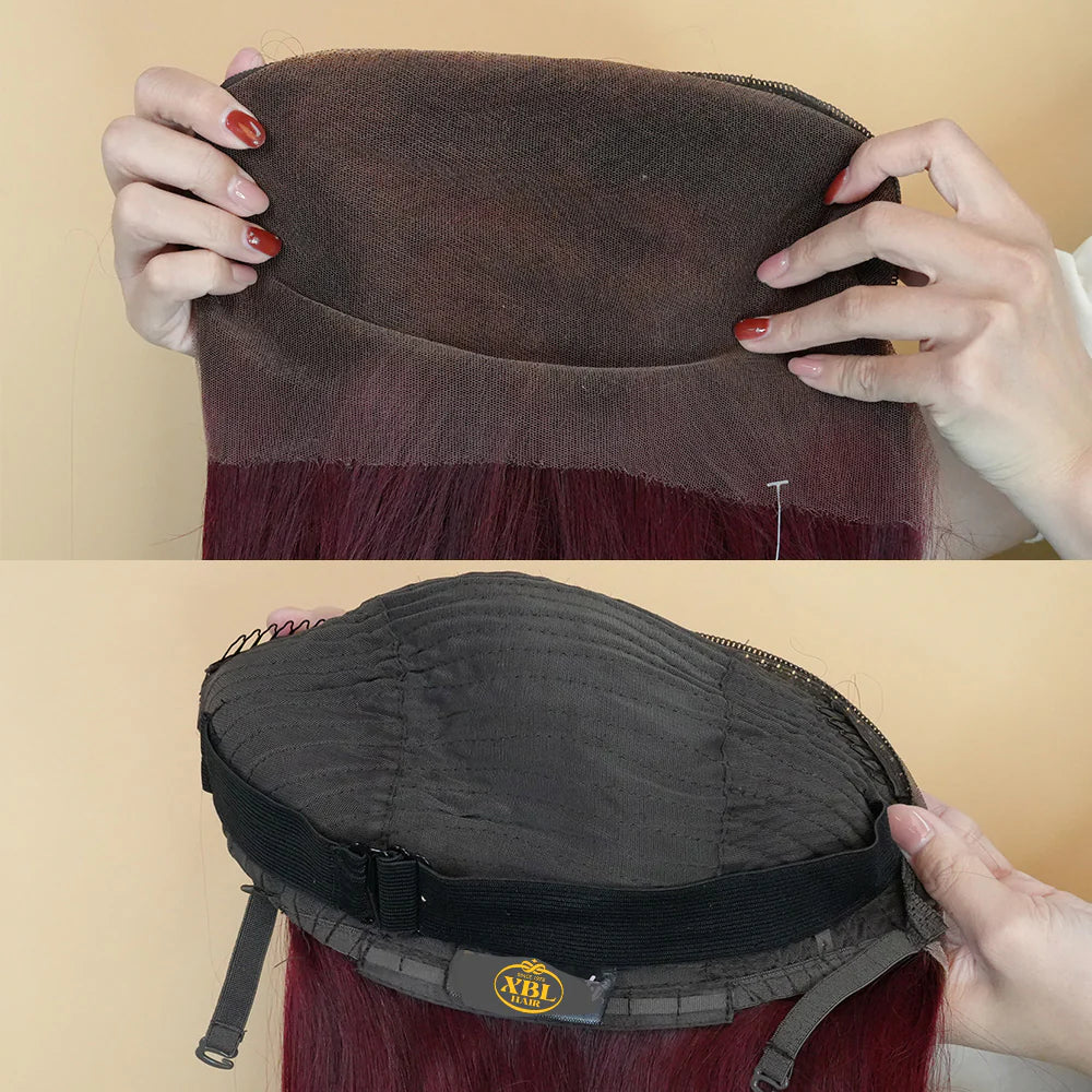 Hair 99J Wig Human Hair Wig 13x4 Lace Front Wig Straight Lace Frontal Wig