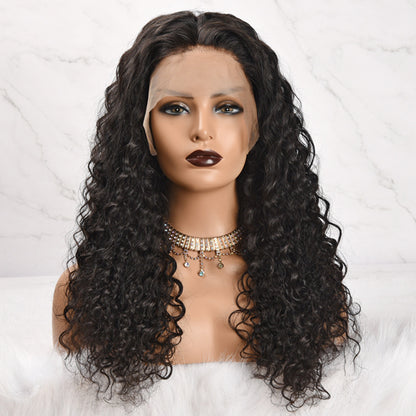 Front Lace Straight Hair Wig for Women | 13x4 Water Wave | Natural Color | Soft, Smooth, and Heat-Resistant