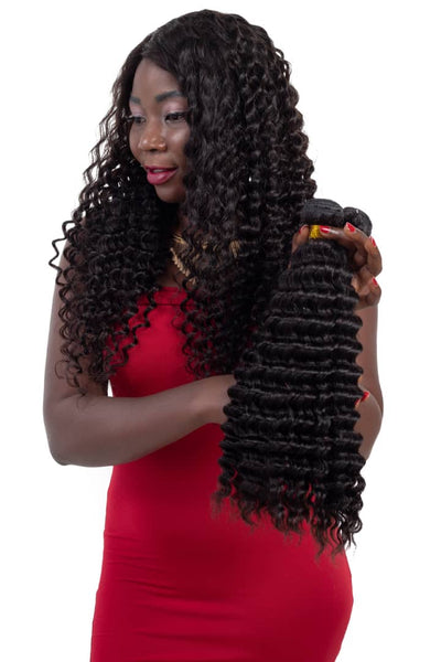 10A Virgin Human Hair Extensions – Romance Funmi Curl, Tangle-Free with Closure by BeuMax Hairs