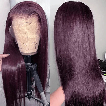 180% Density Straight Synthetic Lace Front Wig – Heat-Resistant, Natural Look, Soft and Comfortable Fit