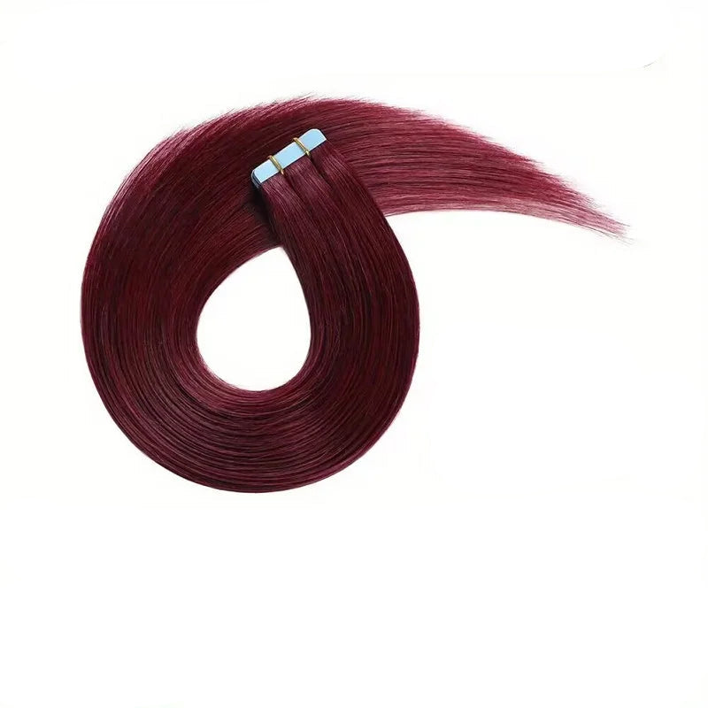 Straight Hair Extensions - 20 Pcs/Lot | Chemical-Free, Natural Texture