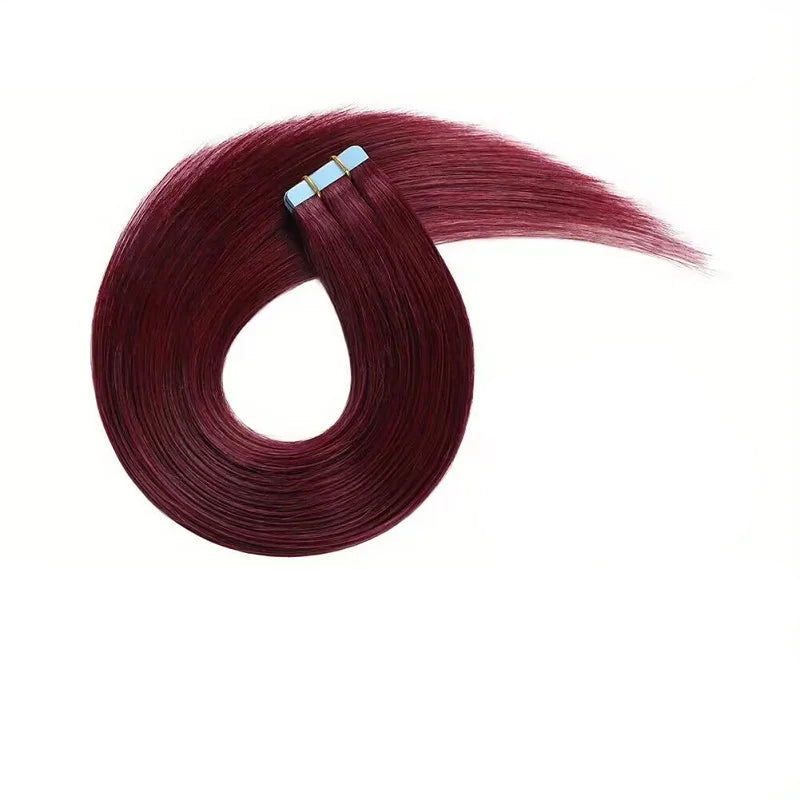Straight Hair Extensions - 20 Pcs/Lot | Chemical-Free, Natural Smooth Texture