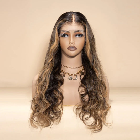 Professional Stylist Wig Renny A08 Colored Glueless Ready to Go Wig 5x5/13x4 HD Wig With Small Knots and Preplucked Hairline and Bleached Knots
