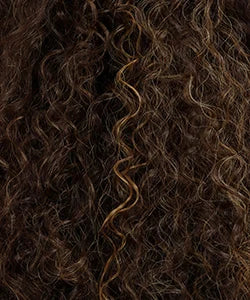 Sensationnel Dashly HD Lace Front Wig Unit 45 – Curly Bob with Fringe, Baby Hairs, Soft HD Lace
