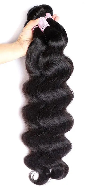Body Wave Human Hair Bundles – 100% Virgin Human Hair, Dyeable, No Chemical Processing, Available in 12-32 Inches