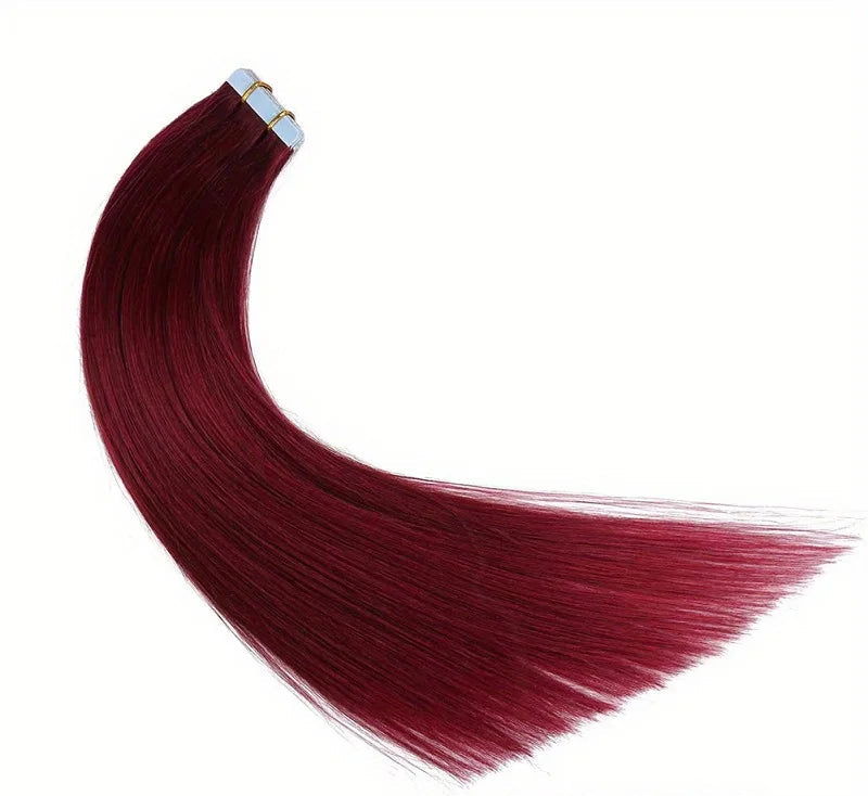 Premium Straight Tape-In Hair Extensions | 100% Human Hair, 20 Pcs/Lot