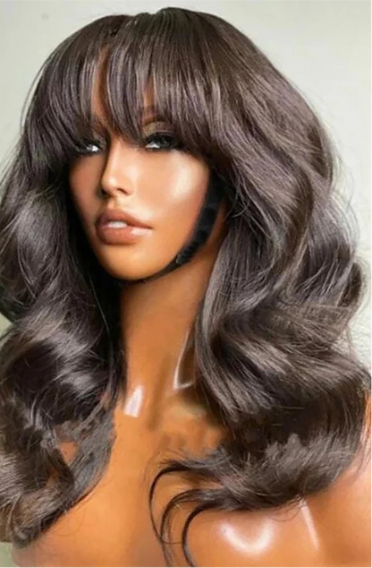Premium Straight 100% Human Hair Wig – Customizable, Natural Look, Average Cap Size