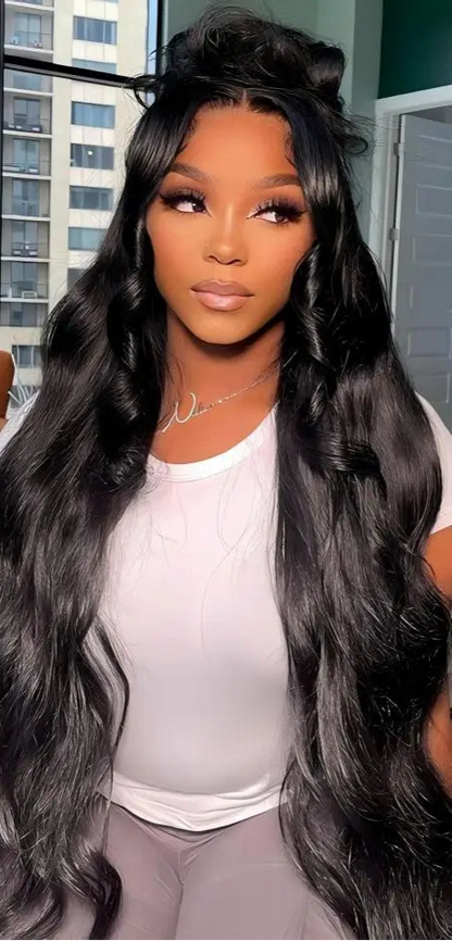 Short Body Wave 13x4/13x6 Lace Front Wig – 100% Hair, Pre-Plucked, Medium Brown Lace, 4-16 Inches