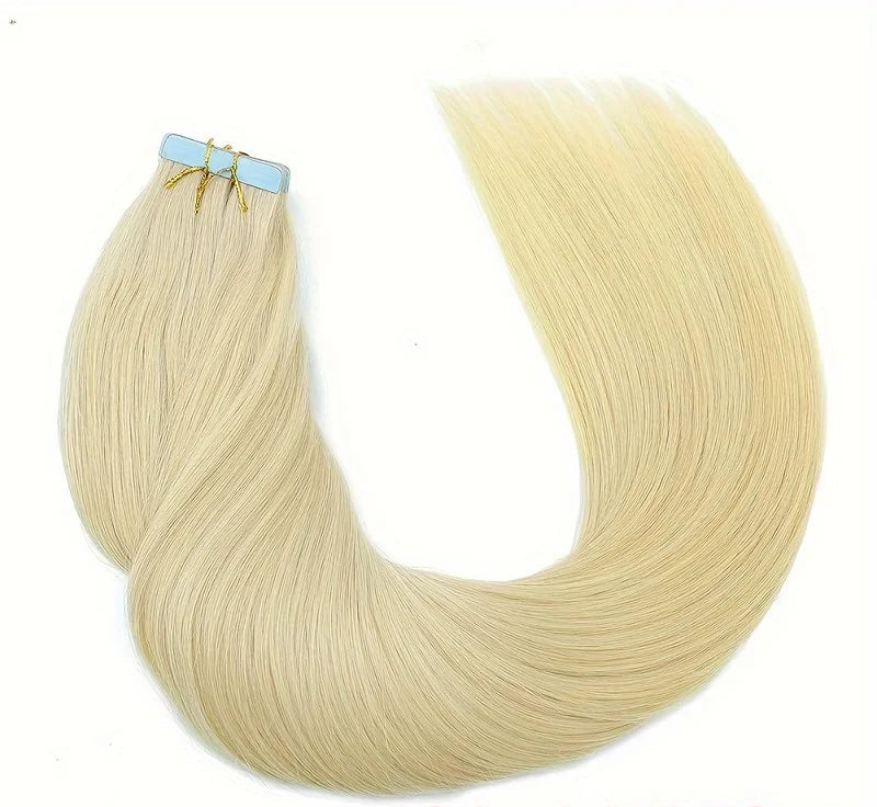 Premium Straight Tape-In Hair Extensions | 100% Human Hair, 20 Pcs/Lot