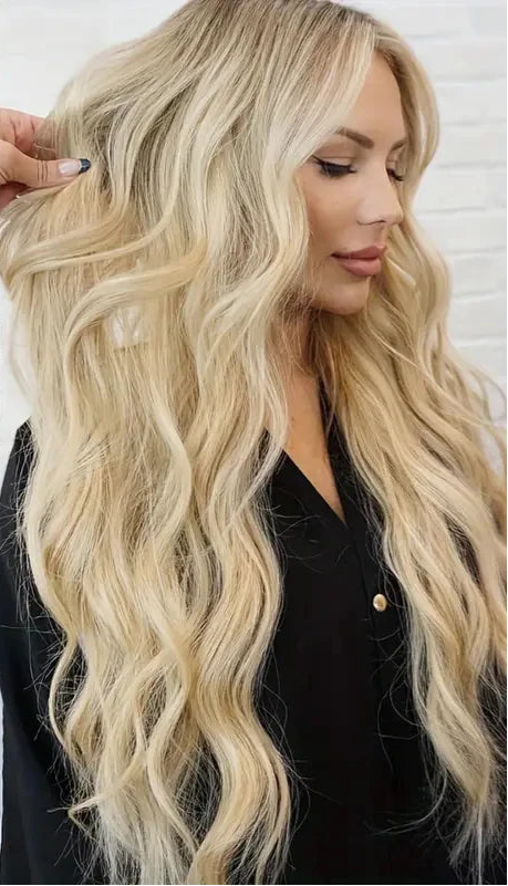 20 Pcs Straight Hair Extensions - Chemical-Free, Sleek & Natural Texture