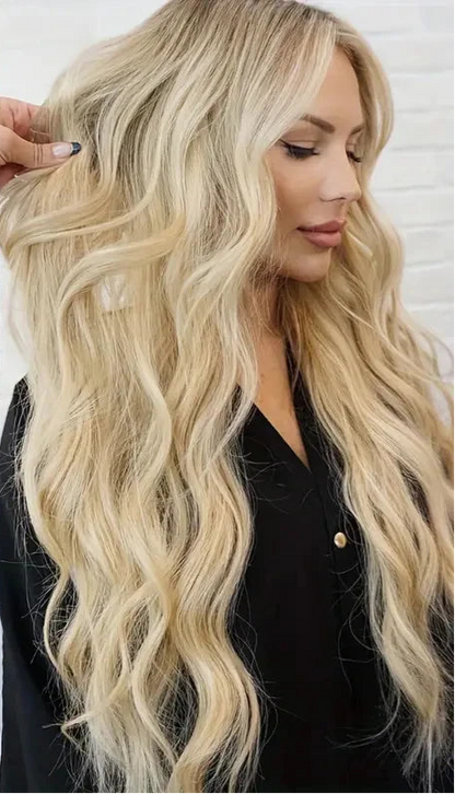 20 Pcs Straight Hair Extensions - Chemical-Free, Sleek & Natural Texture