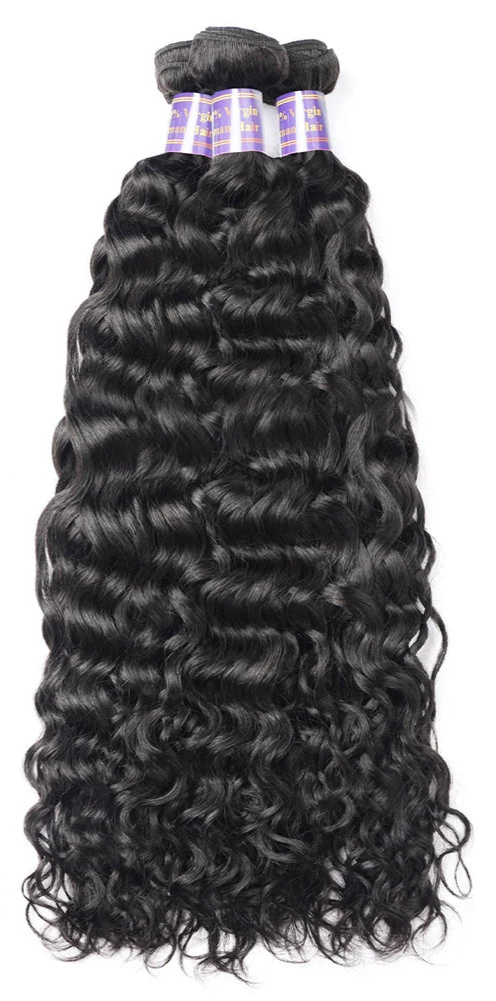 Premium Water Wave Human Hair Bundles – Natural, Unprocessed, and Dye-Friendly