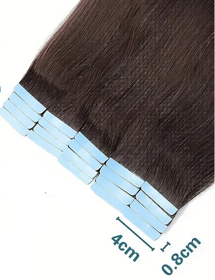 Premium Straight Tape-In Hair Extensions | 100% Real Human Hair, Lightweight & Seamless