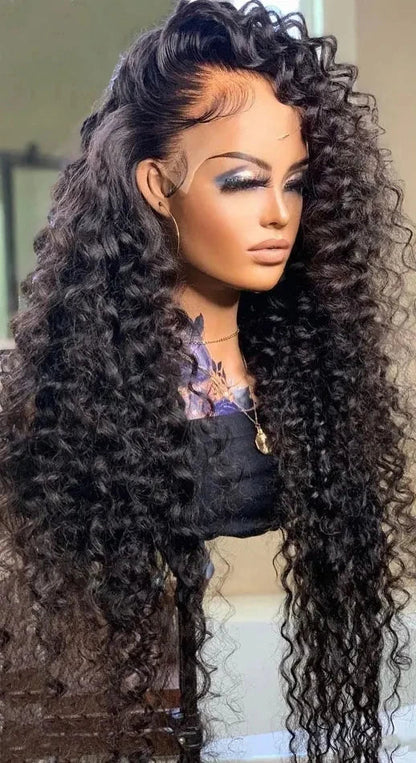 26+ Inch Curly HD Lace Wig – Transparent Lace, Full & 13x4 Options, Hair