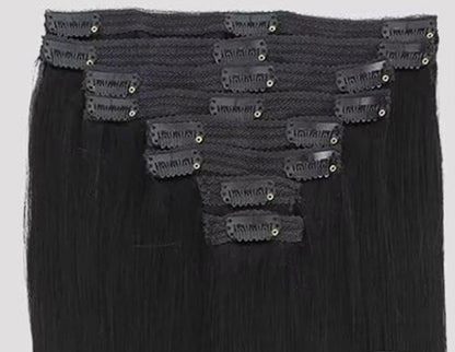 Premium Straight Human Hair Extensions – 100% Natural, Versatile, and Easy to Style