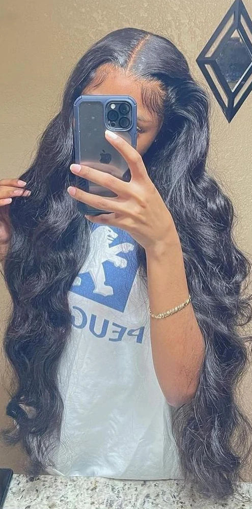 Short Body Wave HD Lace Front Wig – 13x4, 13x6, and Lace Closure Wigs in Natural Human Hair (180%-200% Density)