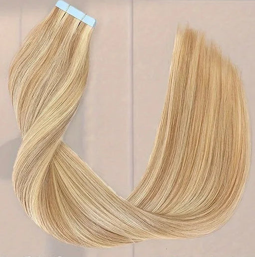 Premium 100% Human Hair Straight Tape-In Extensions | 20 Pcs for Natural Volume & Length