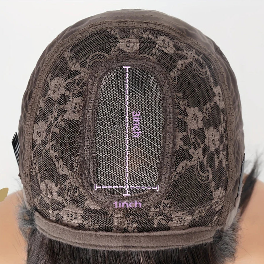 Straight Human Hair Wig – 100% Unprocessed Virgin Hair, 150%-180% Density, Natural Color 1B